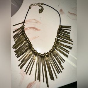 Anthropologie brass necklace